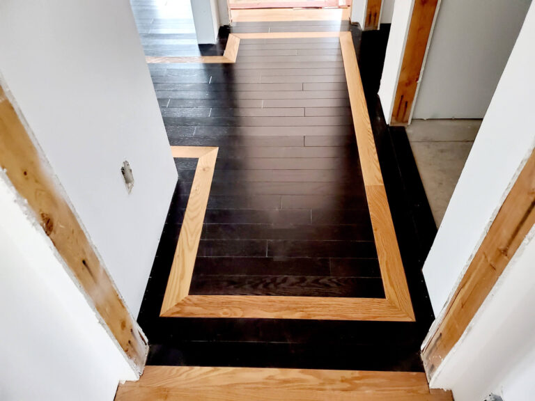 Custom hardwood floor design